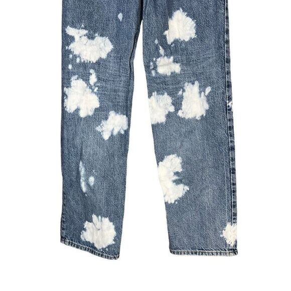 Pacsun 90’s Boyfriend High Rise Straight‎ Leg Bleached Jeans Size 24 - Picture 7 of 10